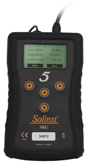 solinst readout unit sru allows instant access to barometrically compensated water level data