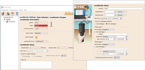 solinst levelsender 5 screenshots of pc software