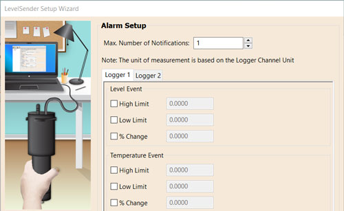 solinst levelsender 5 optional alarm setup